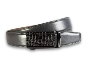 Automatik Gürtel Damen - Grey x Black Croc